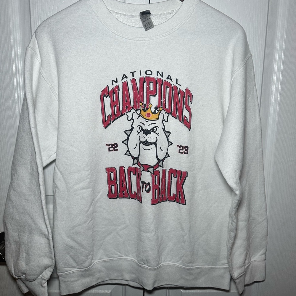 White UGA National Champions Sweatshirt
